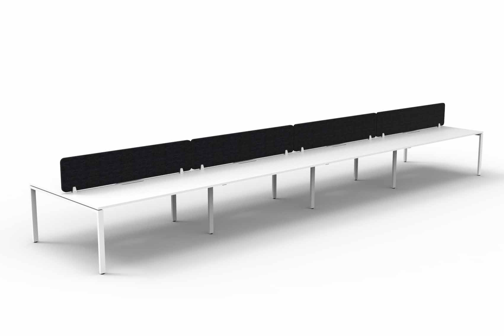Profile 8 Person Double Sided Workstation - with Eco Screen